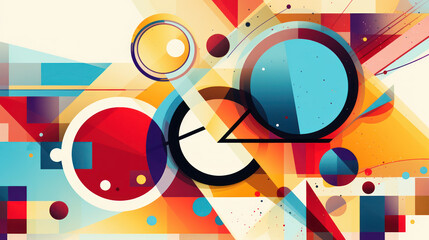 Obraz premium Abstract Geometric Triangles with Gradient Background. Modern, digital mosaic pattern. Visually dynamic.