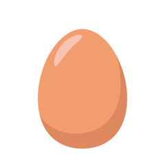 A raw egg. Vector illustration on a white background.