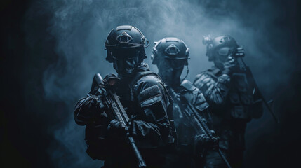 Scene is tense and serious