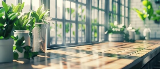 An ultramodern supernatural scene illustrating flat lay marketing for a culinary brand