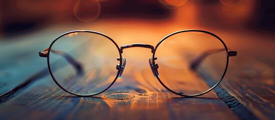 Capturing the everlasting charm of retro glasses this picture is perfect for microstock or any other use featuring a timeless appeal with copy space image