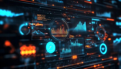 Fototapeta premium Digital Marketing Performance Insights: Data-Driven Improvement Strategies, 