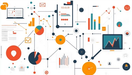 Obraz premium Digital Marketing Performance Insights: Data-Driven Improvement Strategies, 