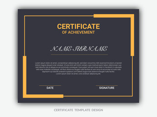 Modern certificate template design.