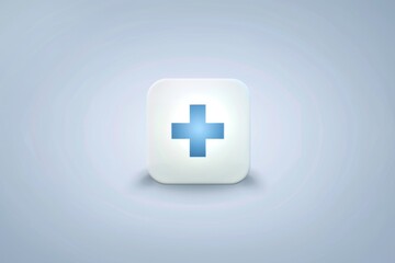 Obraz premium Medical Icon on White Background Simple Healthcare Concept