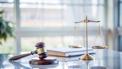 Insurance Policy with Legal Background – Policy document with a gavel and legal scales in the background, indicating legal protection in insurance.
