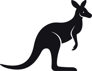 Kangaroo silhouette vector art design