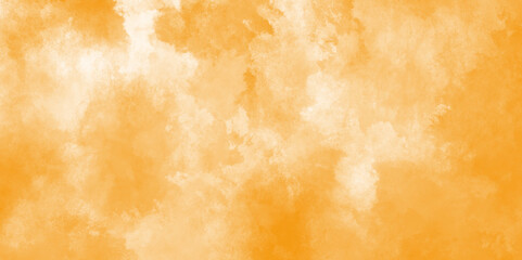 Beige watercolor texture with grunge watercolor stains, Abstract orange watercolor splash isolated on white background. Sky in watercolour painting soft textured on wet white paper background.