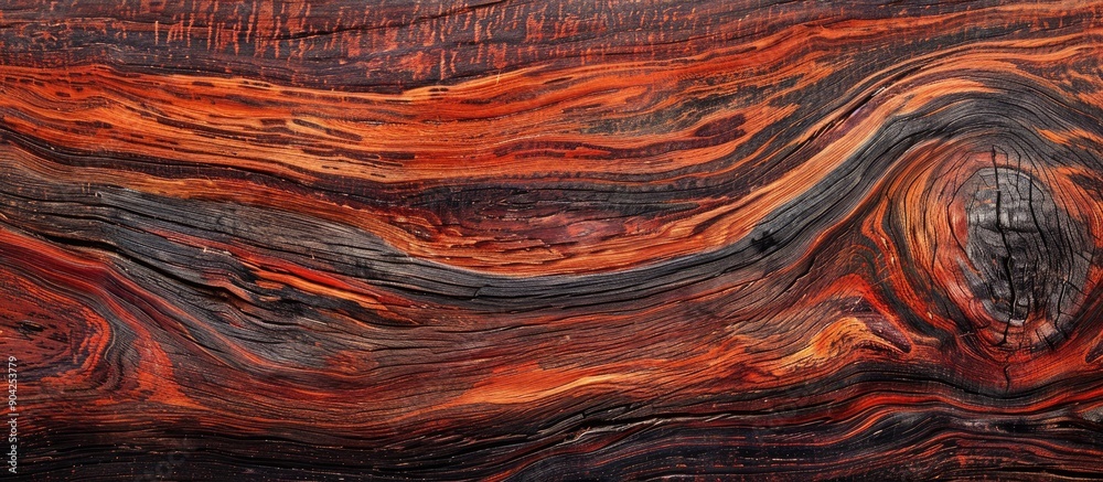 Wall mural background surface featuring a weathered natural pattern in red sandalwood texture suitable for grap