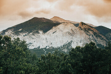 clouds over the mountains