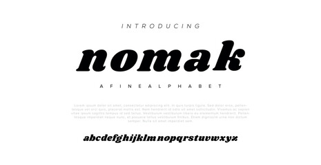 Nomak Classic Lettering Minimal Fashion Designs. Typography modern Serif fonts regular decorative