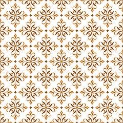 Beige and white luxury vector seamless pattern. Ornament, Traditional, Ethnic, Arabic, Turkish, Indian motifs. Great for fabric and textile, wallpaper, packaging design or any desired idea.