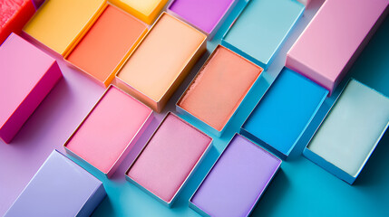 shot of cometic product packing box