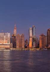 New York City skyline from Long Island, USA.