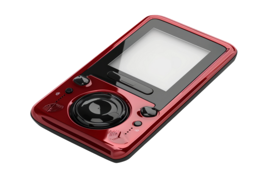 Compact MP3 Player isolated on transparent background