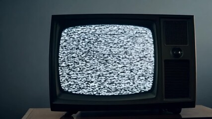 In an old house living room, a vintage television set with a wooden frame. The classic design of the old TV. Generative AI