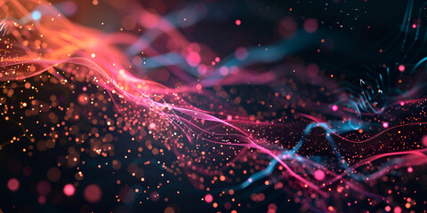 Fototapeta premium pink and blue lights