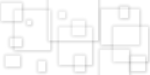 Abstract white and grey geometric overlapping square pattern background with shadow. paper texture design Abstract white background can use for design, background concept, vector illustration.