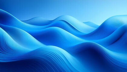 Fototapeta premium Gradient Blue liquid background. wavy blue wallpaper. Wave blue gradient background. Abstract blue color background.