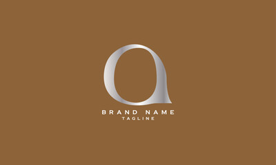 AQ, QA, OQ, QO, Abstract initial monogram letter alphabet logo design