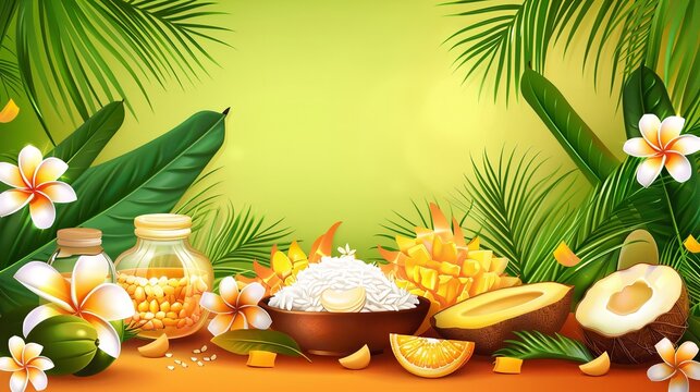 Realistic free vector onam sales ideas, Generative AI.