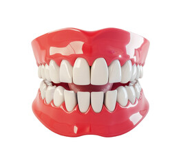 Obraz premium teeth with jaw isolated