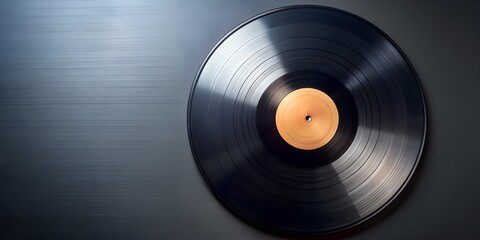 Fototapeta premium Schallplatte Vinyl Schellack Vinylscheibe Scheibe Platte Generative By AI