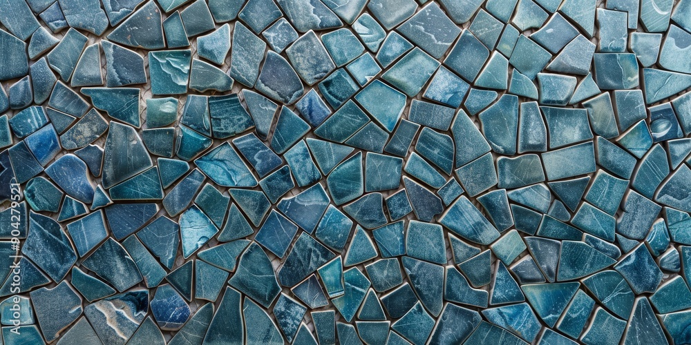 Poster ceramic tile texture with intricate mosaic patterns and glossy finish, suitable for interior design 