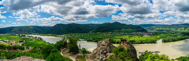 Dürnstein and surroundings in Austria