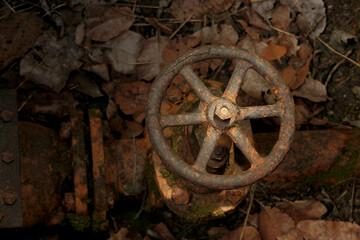 old rusty gear