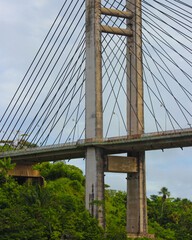 bridge over the river Amapá Brasil