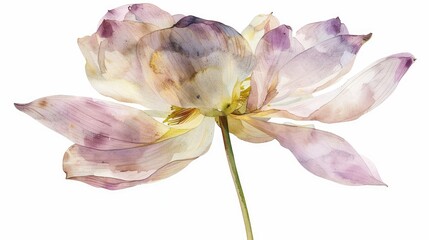 A single lotus flower