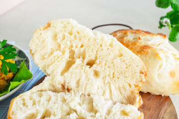 手作りチャパタの断面