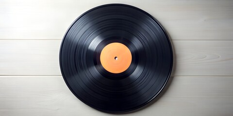 Obraz premium Schallplatte Vinyl Schellack Vinylscheibe Scheibe Platte Generative By AI