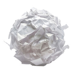 crumpled paper ball transparent background