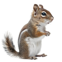 Obraz premium Eastern chipmunk isolated on transparent background