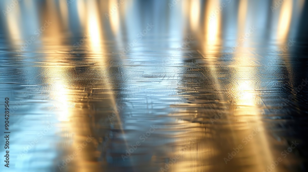 Poster abstract reflection of light on a smooth surface, creating a mesmerizing interplay of colors and pat