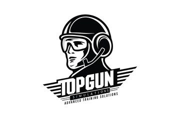 Top Gun Simulation aviation logo