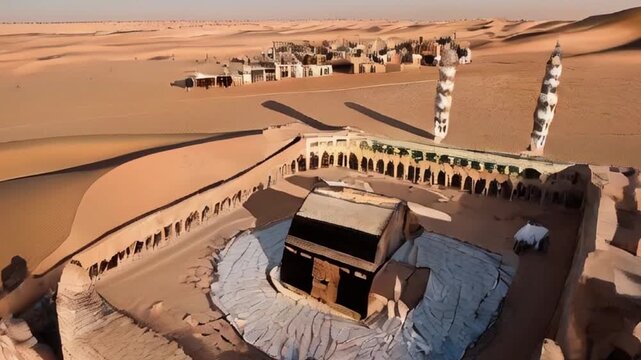 Old view of mecca in Saudi Arab