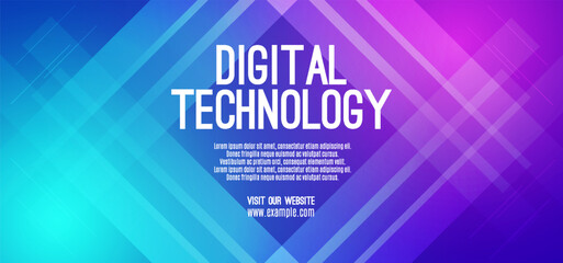 Fototapeta premium Digital technology banner green pink background concept, cyber technology, abstract social media tech, innovation future data, internet network, Ai big data, lines dots connection, illustration vector