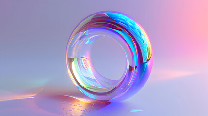 abstract background with 3d circles background,generative ai