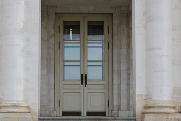 Beautifully designed Elegant Double Doors featuring Classic Architectural Elements throughout