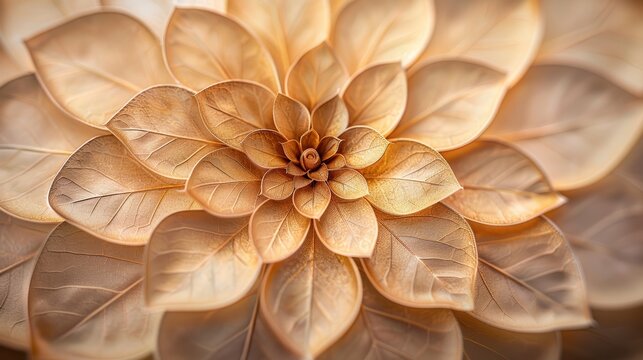 Close-up of a delicate, beige flower with soft petals arranged in a spiral pattern.