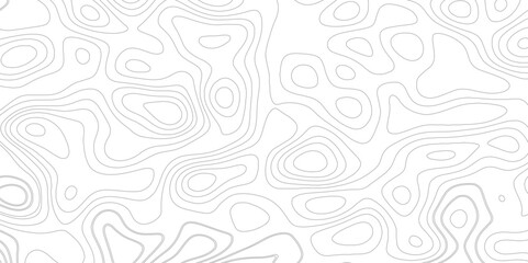  Abstract topographic map contour in lines and contours background vector.  Topo gray line contour map on white background.