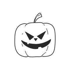 Hand drawn Halloween doodle Symbols Collection