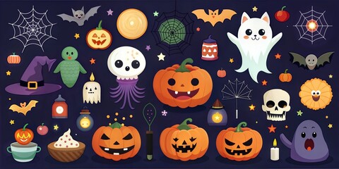 Halloween elements background