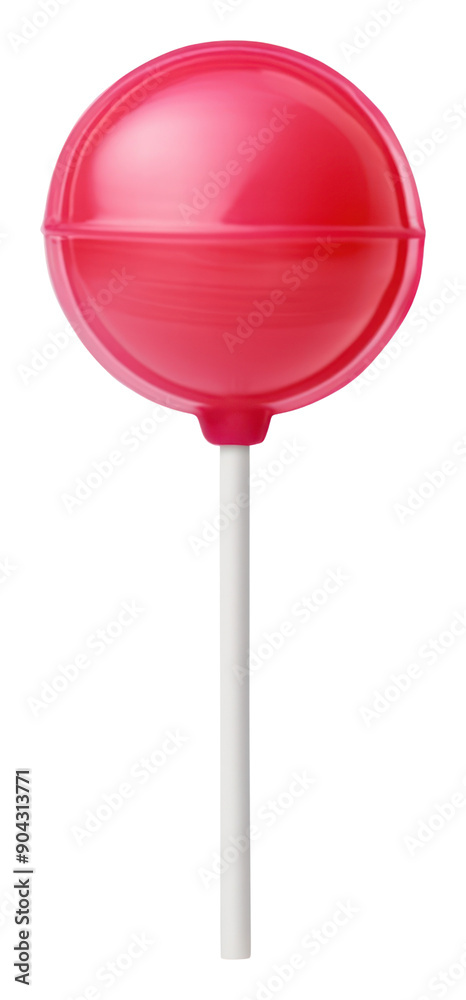 Wall mural png bright pink lollipop white background confectionery appliance.