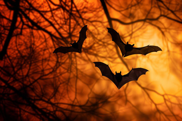 Bats for Halloween Decor to Create a Frightening and Haunted Ambiance