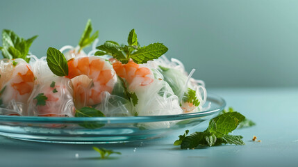Fresh Spring Rolls with Mint