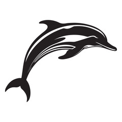 Dolphin silhouette 